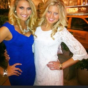 Off white crochet dress